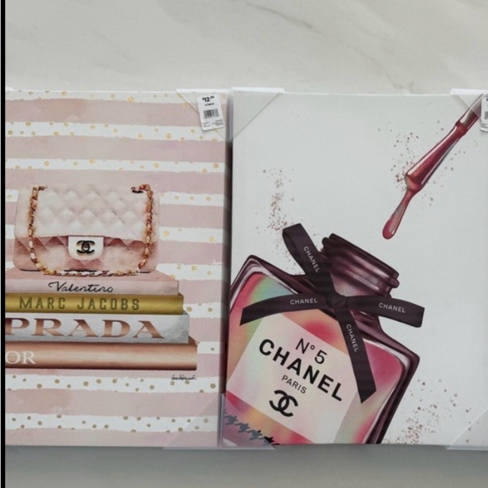 Designer Fashion Wall Art - set of 2